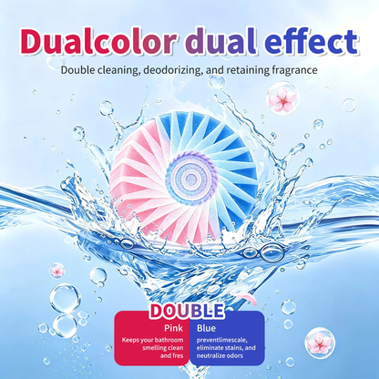 Dual-Color Toilet Bowl Cleaner - 2-in-1 Clean & Deodorize
