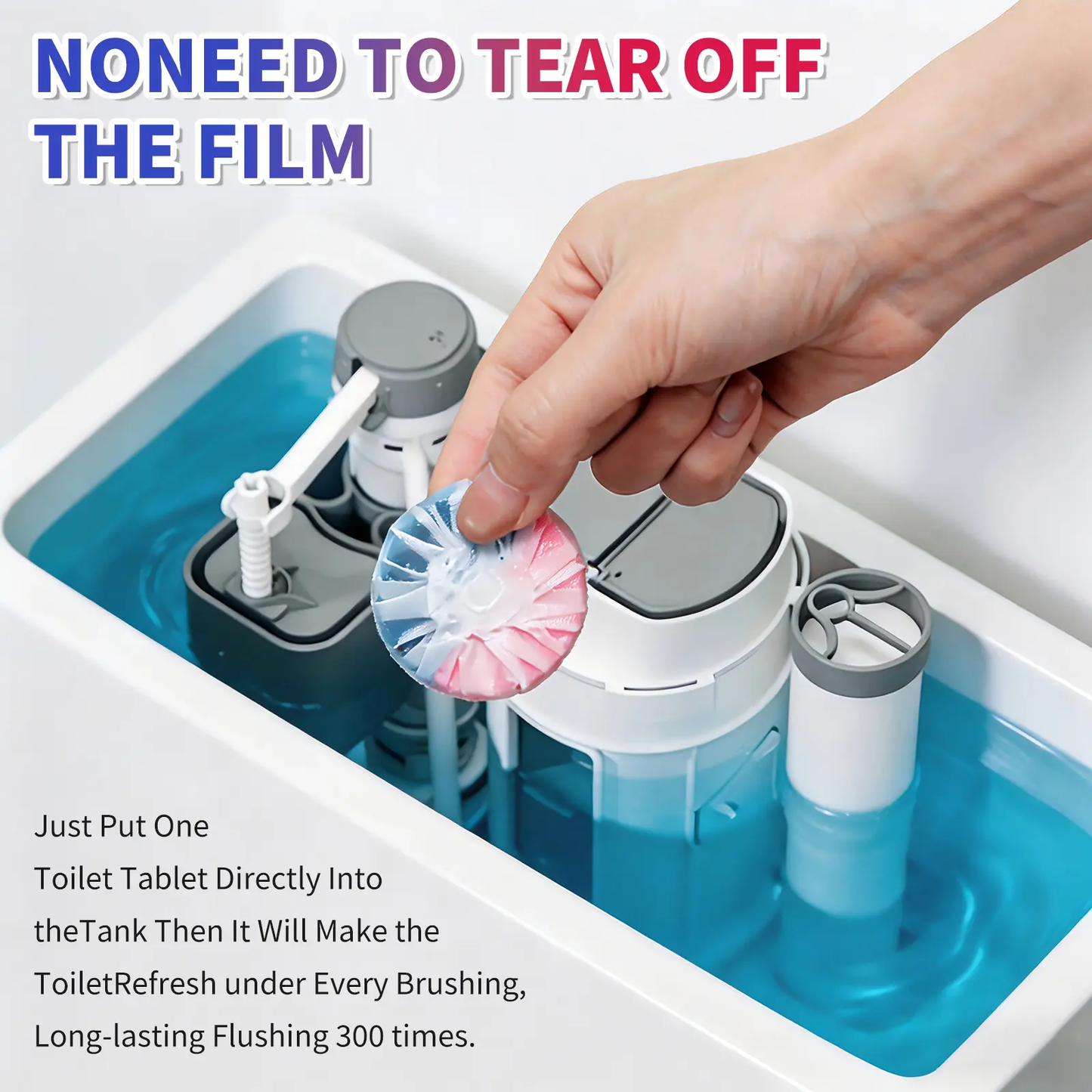 Dual-Color Toilet Bowl Cleaner - 2-in-1 Clean & Deodorize