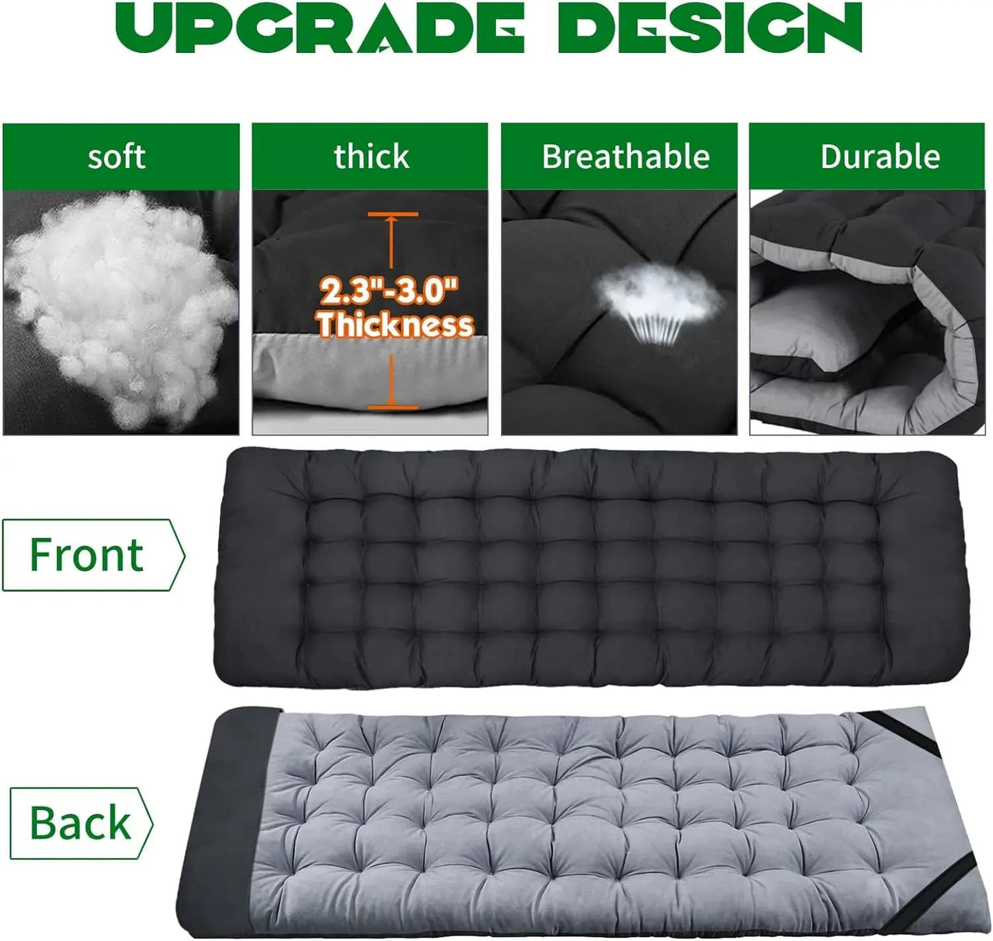 Portable Camping Cot with Mattress
