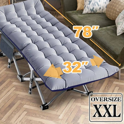 Portable Camping Cot with Mattress