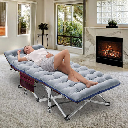 Portable Camping Cot with Mattress